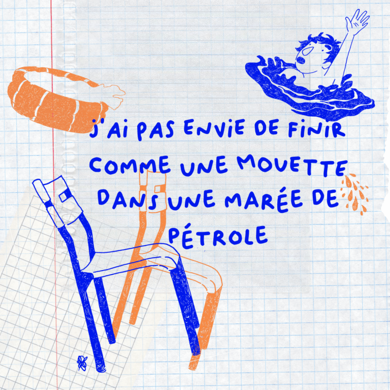 eau secours cie tournesol bleu inès collet illustration