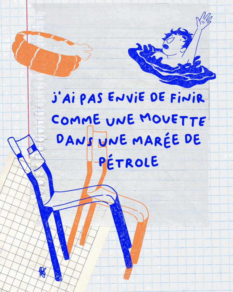 eau secours cie tournesol bleu inès collet illustration