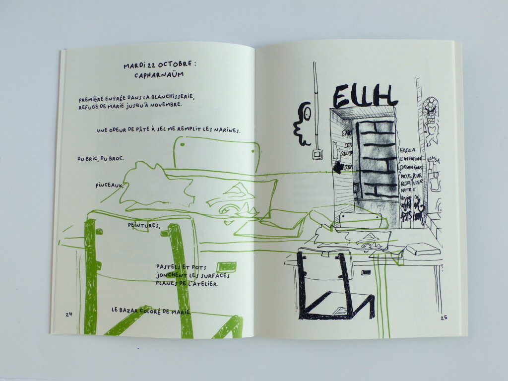 croquis d'un séjour à pasteur hôtel pasteur inès collet rennes