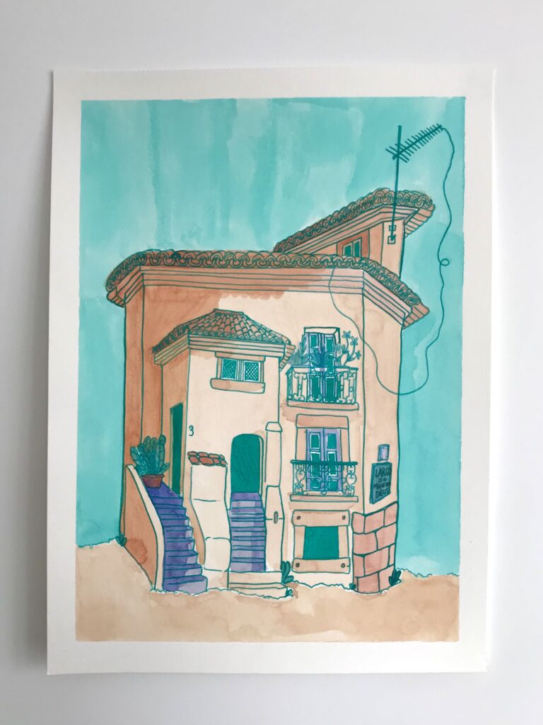 casas portuguesas inès collet illustration