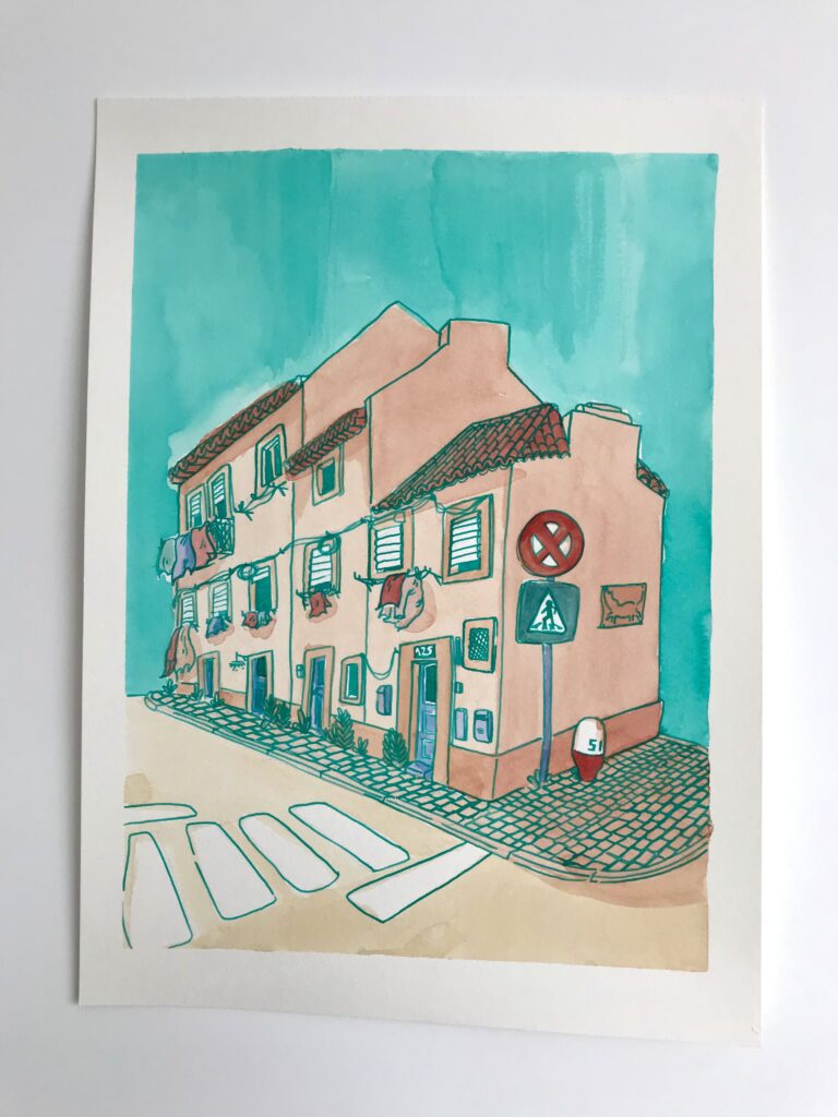 casas portuguesas inès collet illustration