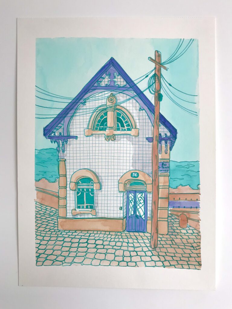 casas portuguesas inès collet illustration