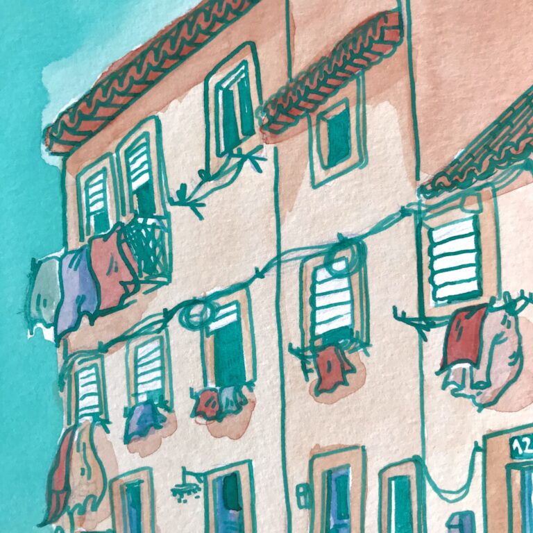 casas portuguesas inès collet illustration