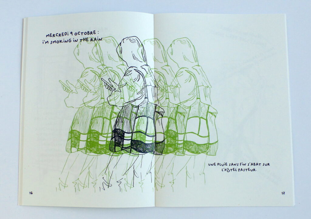 croquis d'un séjour à pasteur hôtel pasteur inès collet rennes