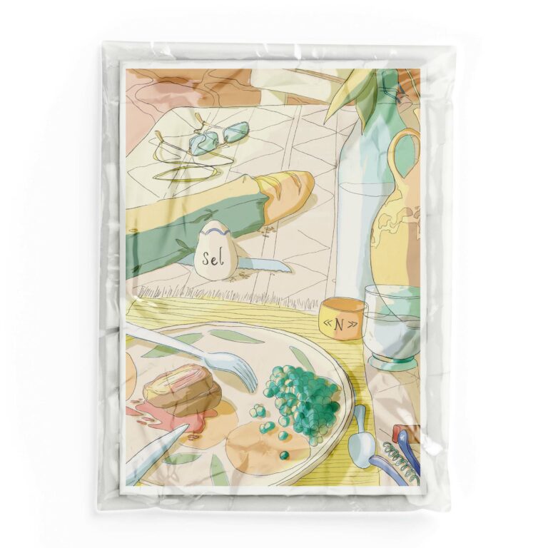 table fraçaise illustration inès collet