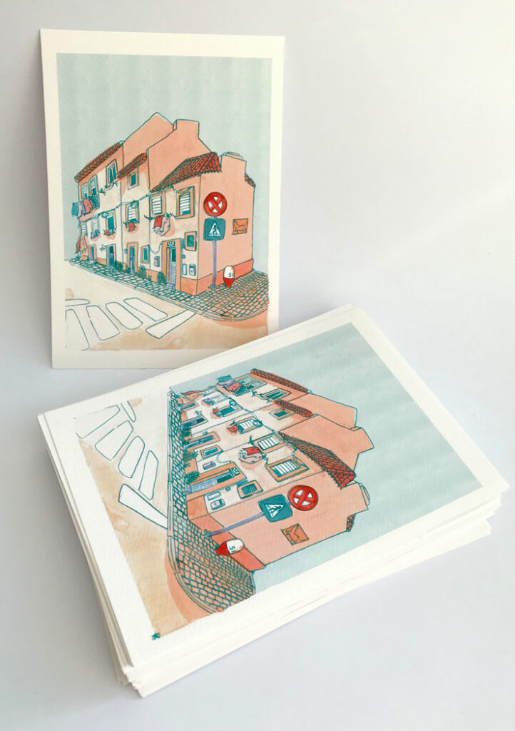 casas portuguesas inès collet illustration
